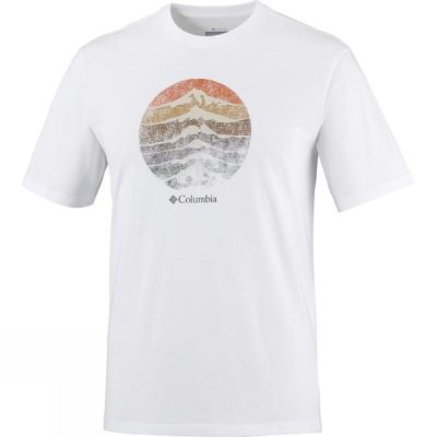 Tee Columbia CSC Mountain Sunset Hombre Blancas - Chile AJD352710